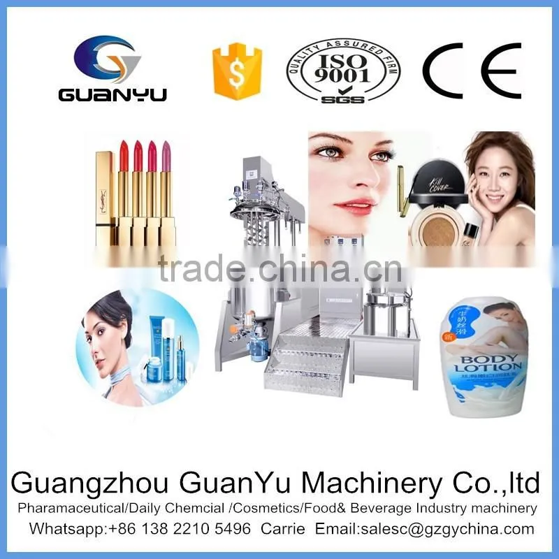 good quality CE Certificated cosmetics making machine for mixing and emulsifying