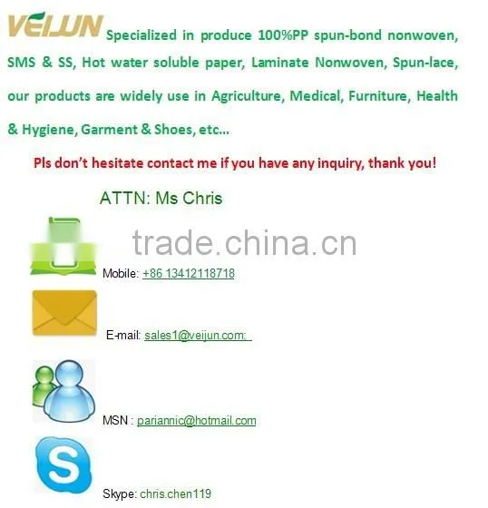 High Quality 100%PP Nonwoven Tissue Paper
