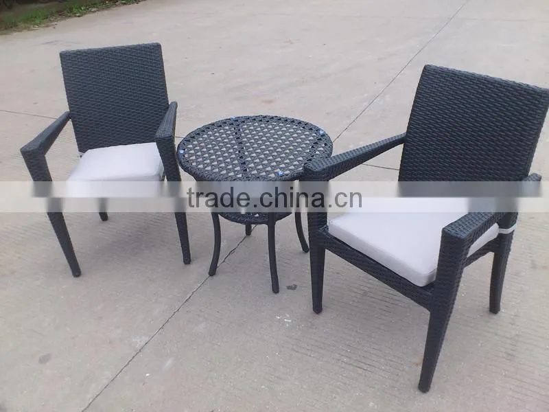 A - outdoor rattan coffee leisure chair and side table 8030+2035