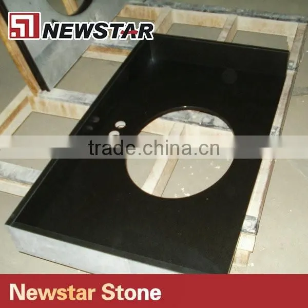 Newstar black granite bathroom countertop