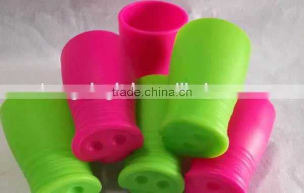 silicone kid toddler unbreakable drinking cup piggy snout funny cup