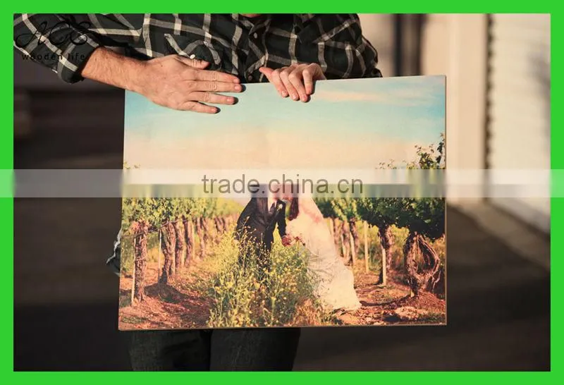 Photo prints on wood/UV printing on wood