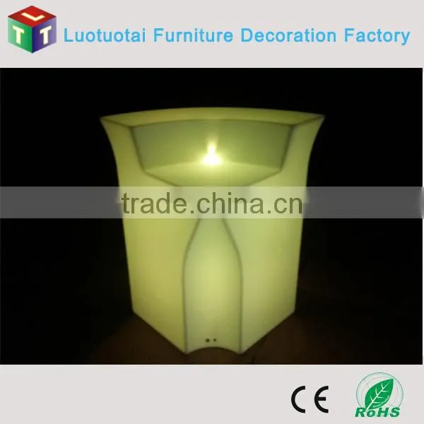 Rechargeable battery operated RGBW color change illuminated LED Bar Counter