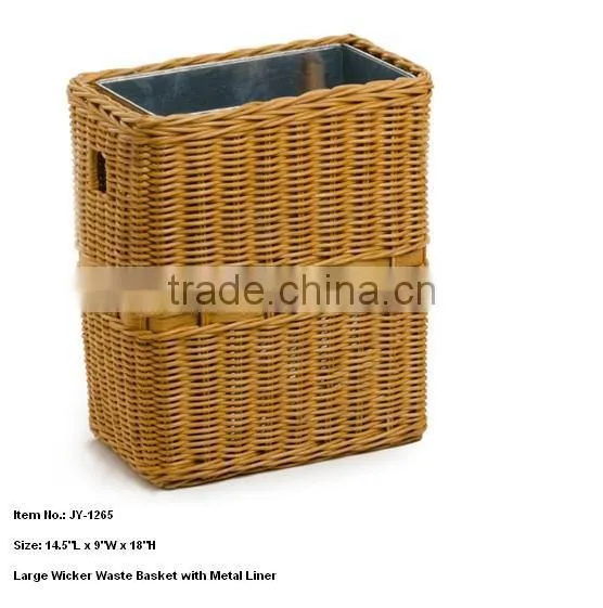 Round rattan storage baskets for Waste