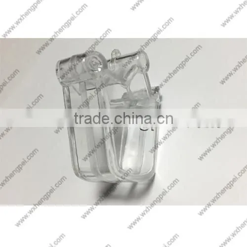 Cleverish portable cute transparent imperial crown plastic storage jewelry wedding box kit