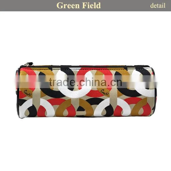 2017 fashion leisure pu stationery bag pencil case for teenager