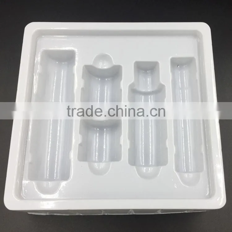 Custom vacuum formed plastic packing tray , clear plastic blister tray