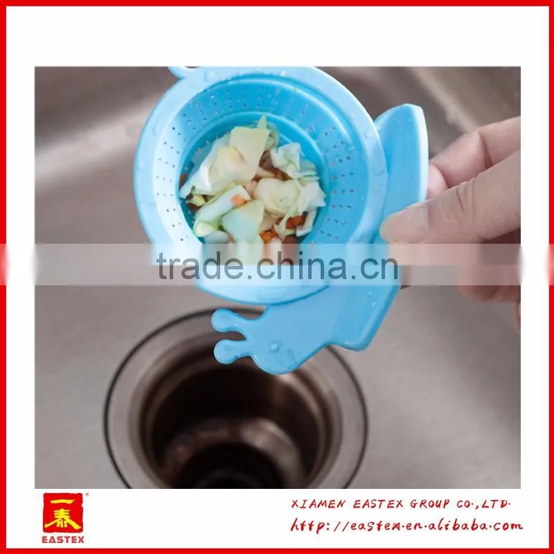 Snail shape candy-colored and flexible filter for kitchen sinks