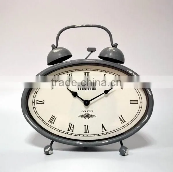 Metal desktop clock