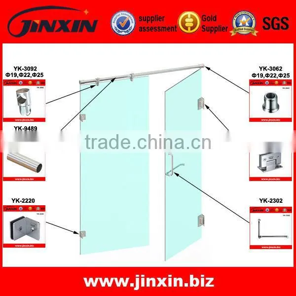 JINXIN bathroom sliding shower door parts with SGS certificate