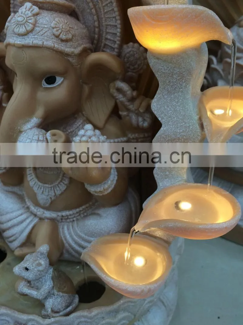 lighting buddha statue fountain decor indoor