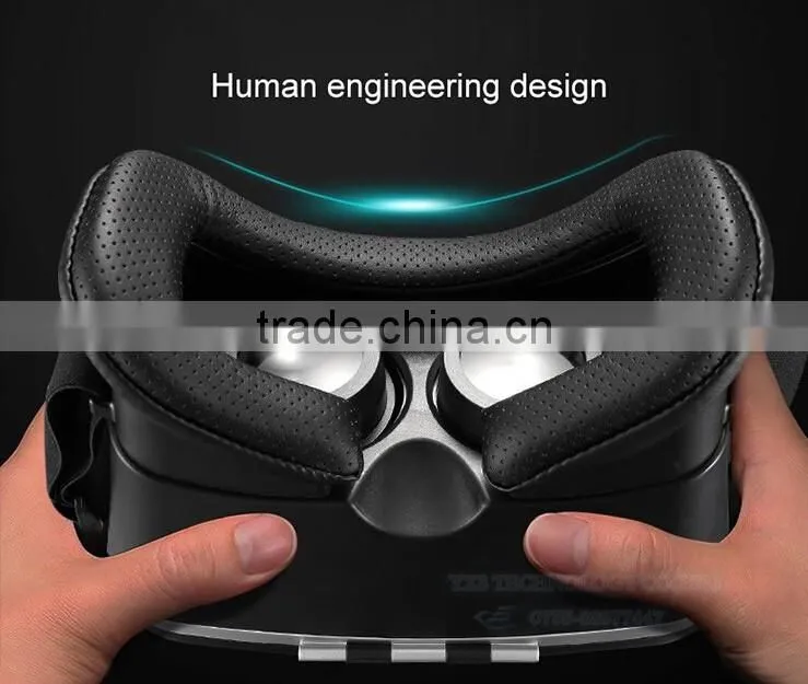 VR Headset with 3D Glasses VR Box with Remote Control V6 42mm Lenses 4.5 - 6 Inch
