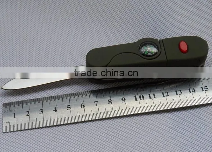 Multifunction Outdoor Survival Camping Knife with LED light