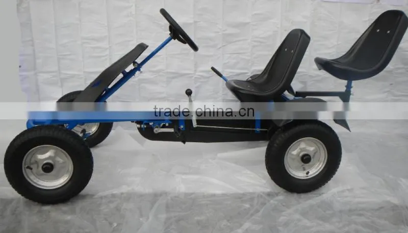 two seat 2 person pedal cart kart with CE certificate