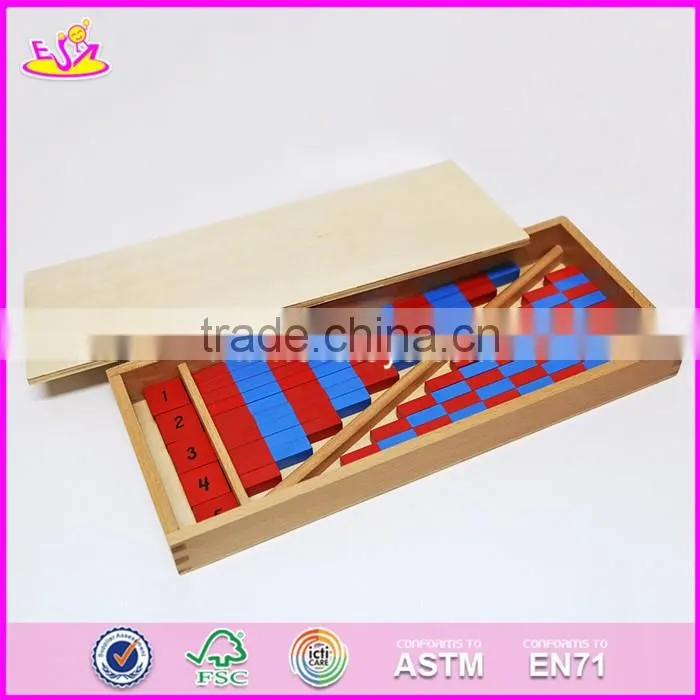 2017 New design toddlers preschool wooden montessori toys for 3 year old W12F003