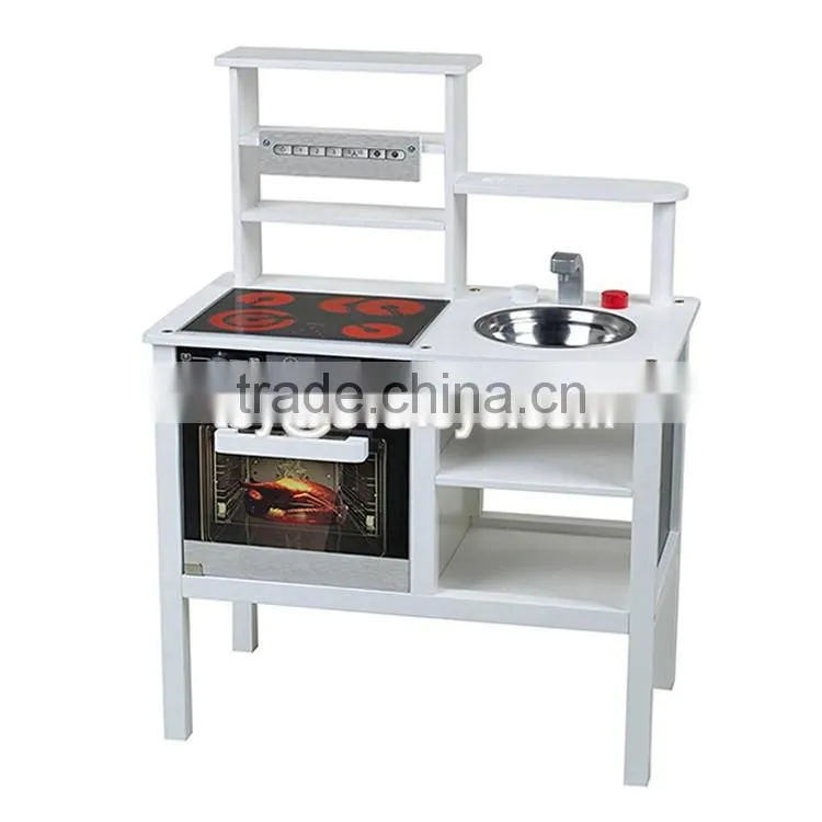 New design children educational toys wooden kids kitchen play set W10C287