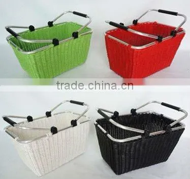 Colorful PE shopping basket