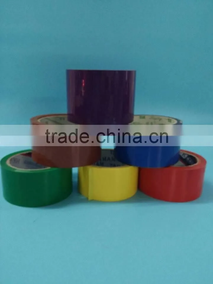 Hot saled colorful BOPP packing adhesive tape with custom specification for packaging