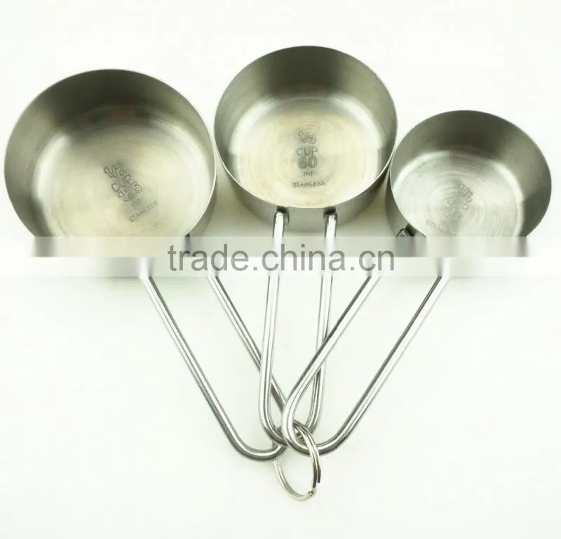 42146 3 pcs Stainless Steel Nesting Measuring Cups and Spoons Set