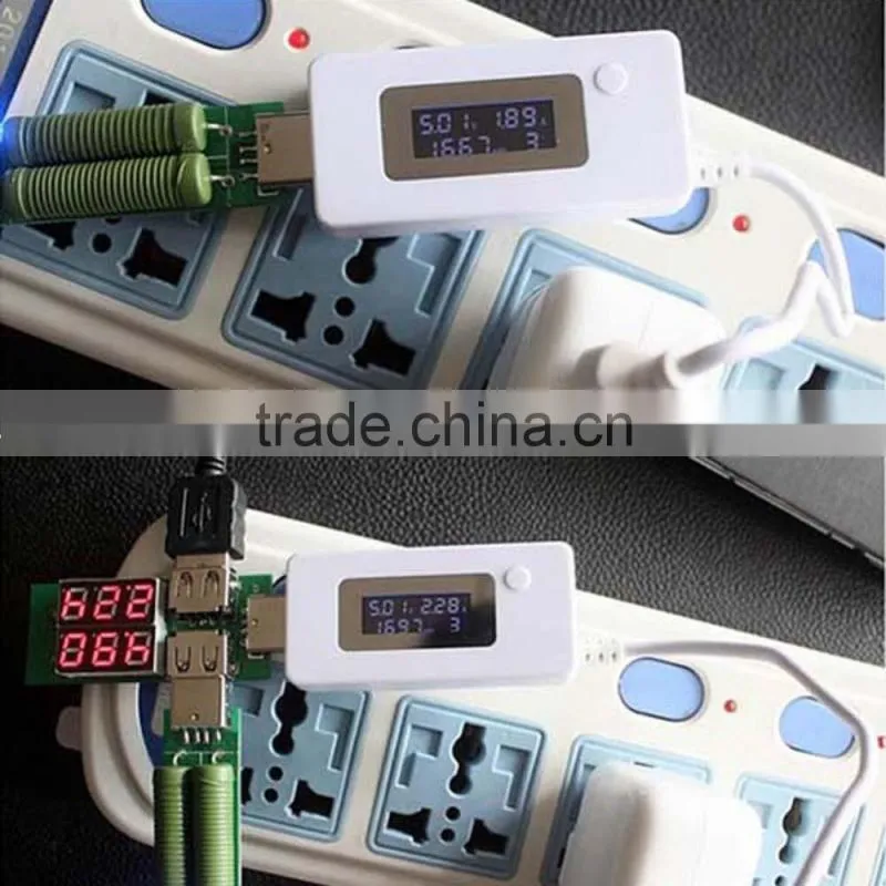 2016 New LCD USB Charger Mobile Power Detector Battery Tester laptop battery charger tester