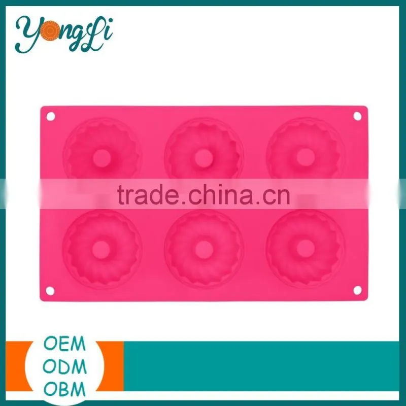 Non - Stick Dishwasher Safe Mini Ring Shape Silicone Cake Mold