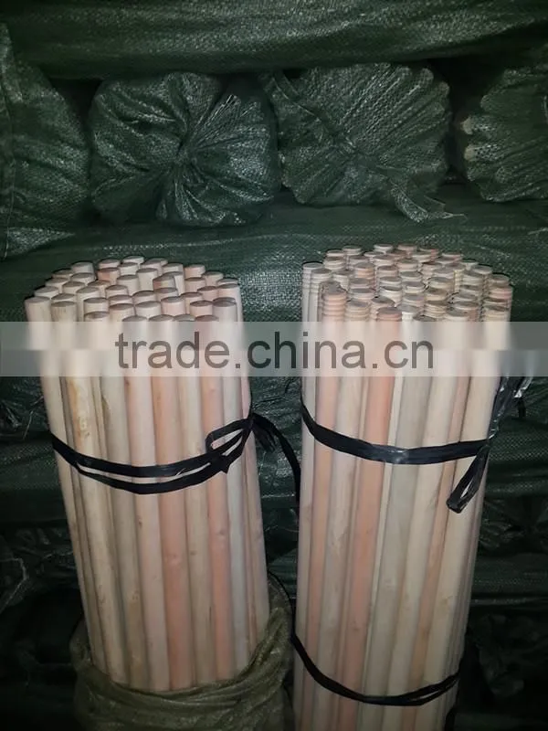 Mexico screw natural wooden broom stick