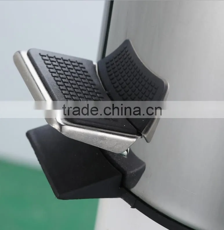 Home Used Indoor Metal Waste Bin With Swing Cover