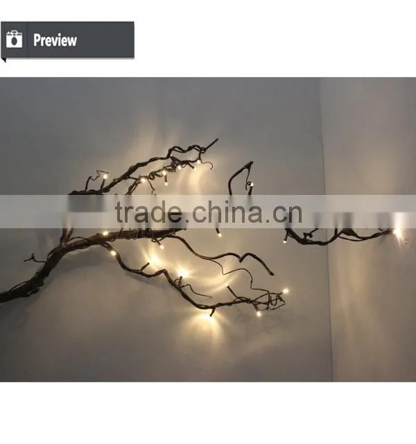 Fake coral dry tree branch with led cell hanging furniture for indoor hall decoration