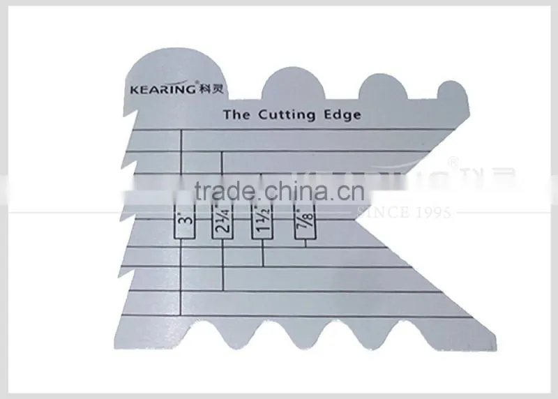 Kearing 1.5mm thick metal tailor garment cutting edge for tailor and designer #KCE-1
