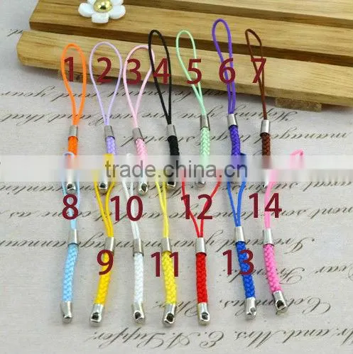 woven strapscell phone charm accessories silver mobile phone charm straps accessories cell phone woven cords