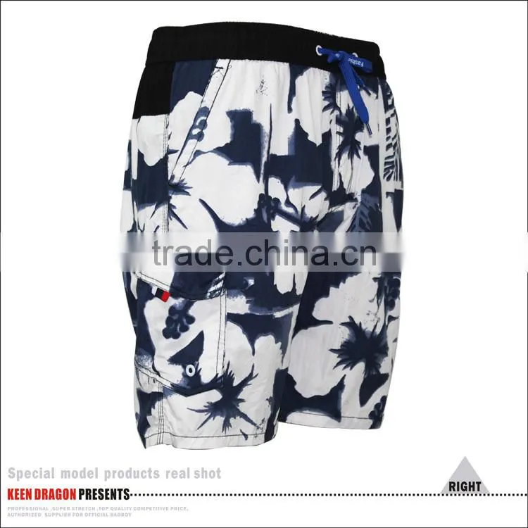 MENS FASHION STYLE ELASTIC WAISTBAND SURF BOARD SHORTS
