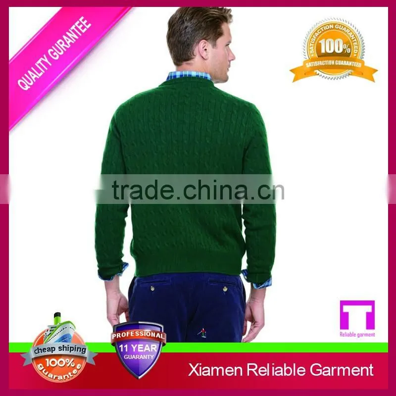 100% cashmere mens latest sweater design/ cashmere men's sweater