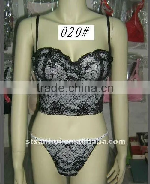 New design of ladies corset underwear body shaper ladies bustier lace corset 20#