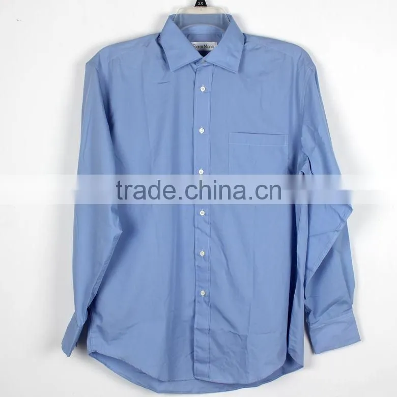 Solid color casual basic brand shirt for man