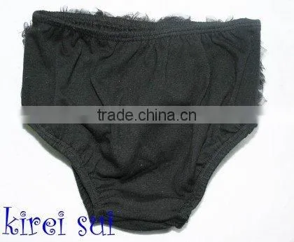Black Baby Ruffles Chiffon Bloomers Panties T3
