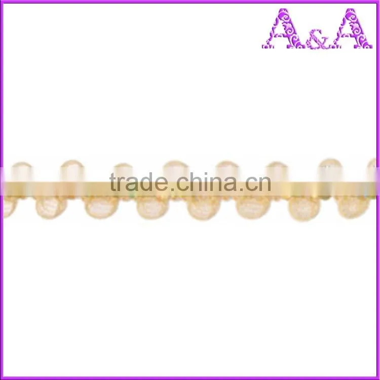 Wholesale new style sequin ribbon flowers lace trim of decorative trim