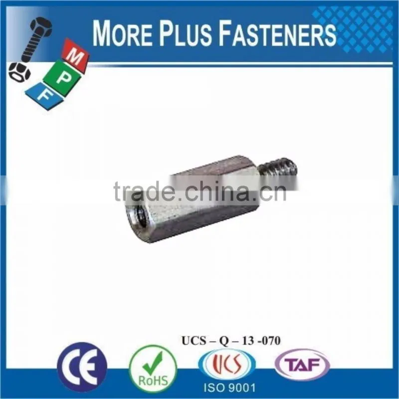 Made in Taiwan Brass Stainless Steel Diameter Captive Threaded Hexagon Standoff Nut