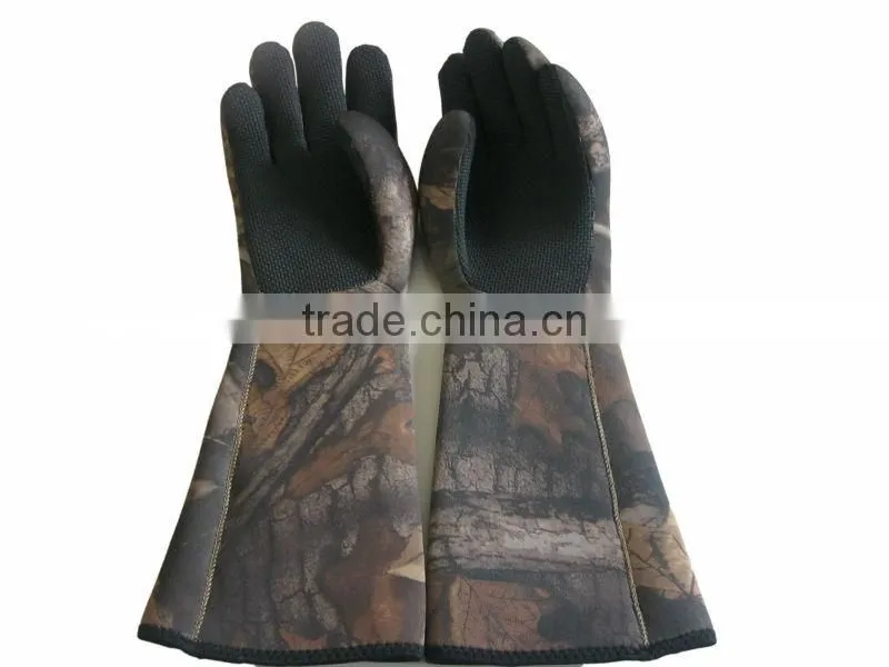 OEM Service Camo Hunting neoprene glove wholesale