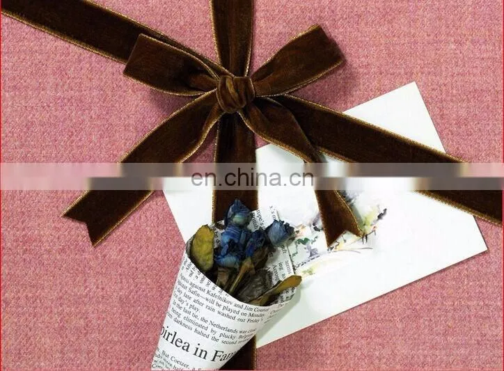 wholesale 100% polyester tied ribbon for gift box