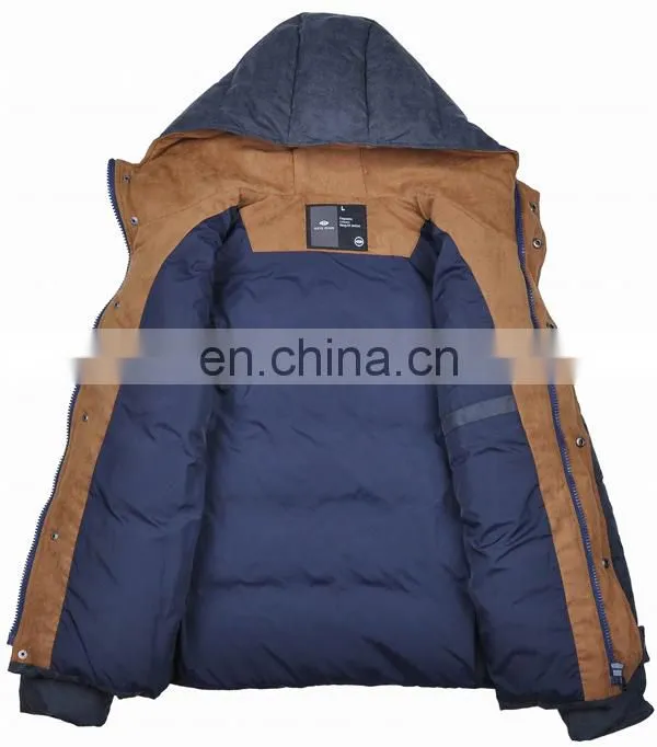 brocade polyester cotton brushing warm coat