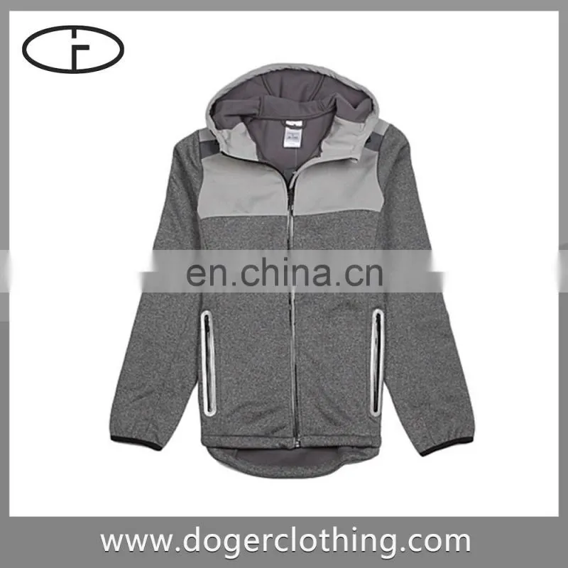 Brilliant quality color long sleeve hooded snap on jacket for men