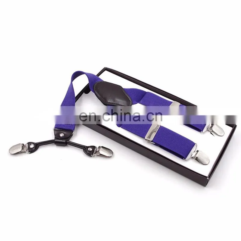 Yiwu wholesale high quality colorful suspenders,custom printing suspenders,adjustable metal clips suspenders