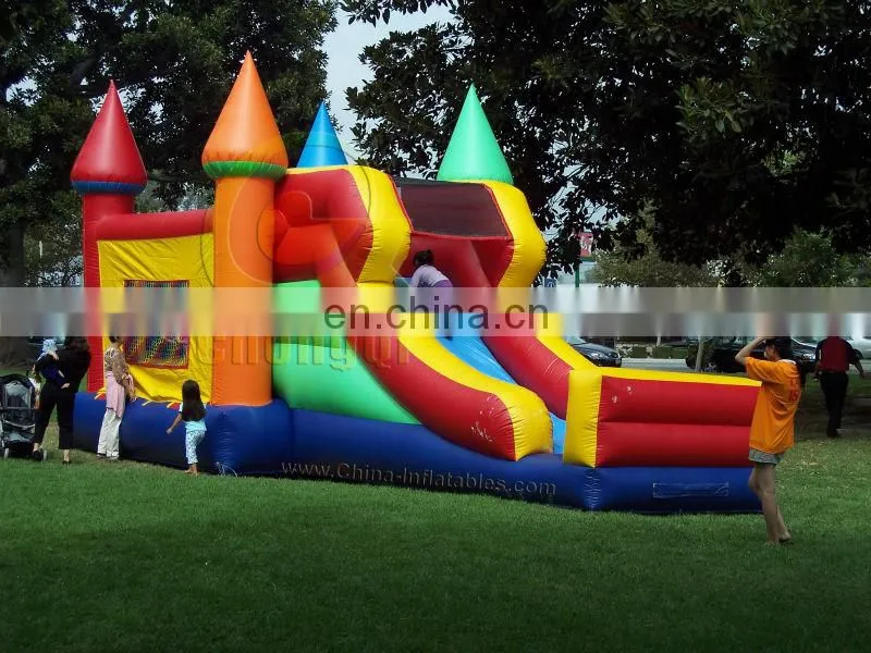 nice Inflatable Combo bouncer with slide