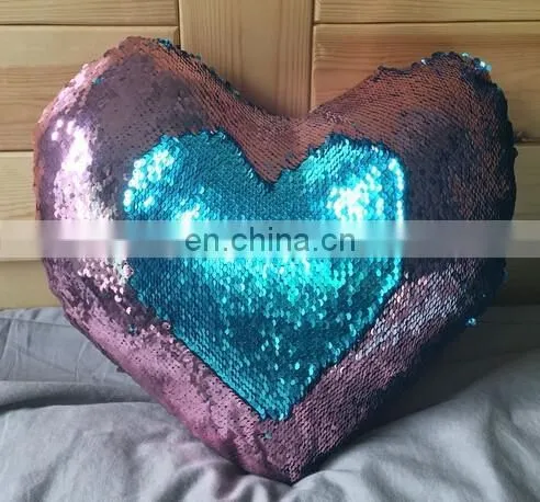 two color changing sequin throw pillow mermaid reversible sequin cushion