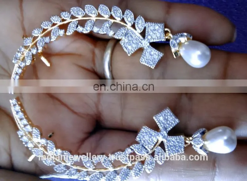 cubic zirconia jewelry ear cuffs manufacturer, cubic zirconia jewellery ear cuff exporter
