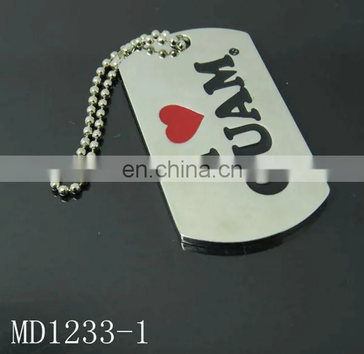 Cheap Custom Metal Key Tag, Dog Pet Keychain, Printing Logo Metal Key Chain