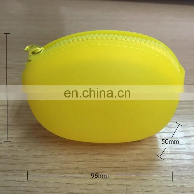 Custom Kawaii Emoji Cartoon Design Coin Wallet Pouch Promotion Women Clutch Round Zipper Silicone Purse
