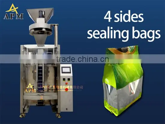 Almonds VFFS 4 sides sealing packing machine