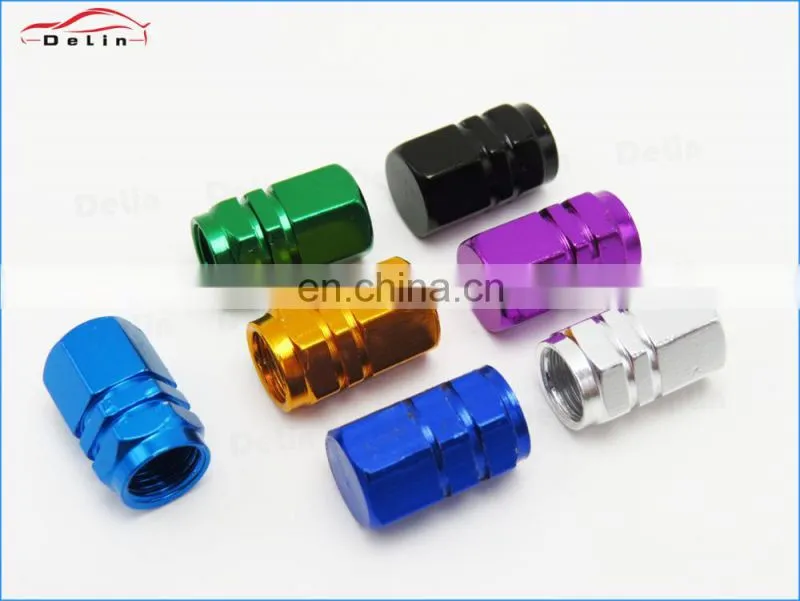 Aluminum tire valve stem caps black barrel design universal fit Cars, Trucks, SUV, Motorcycles, Bike and Bicycle