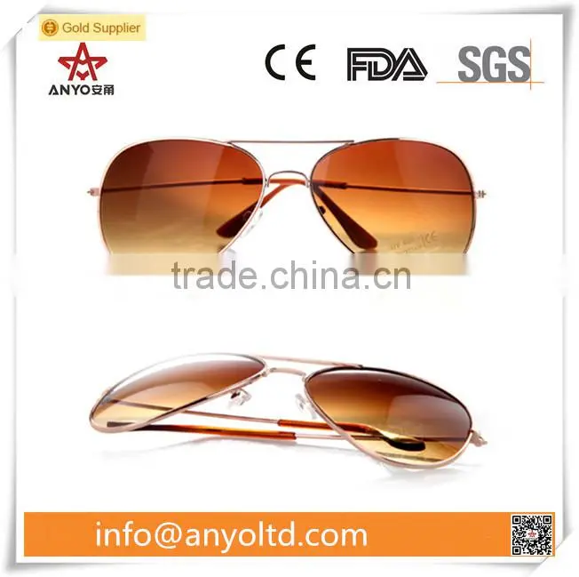 Metal frame UV400 sunglasses